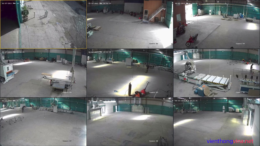 Lắp đặt hệ thống camera Hikvision cho nhà xưởng sản xuất nội thất tại Bình Dương