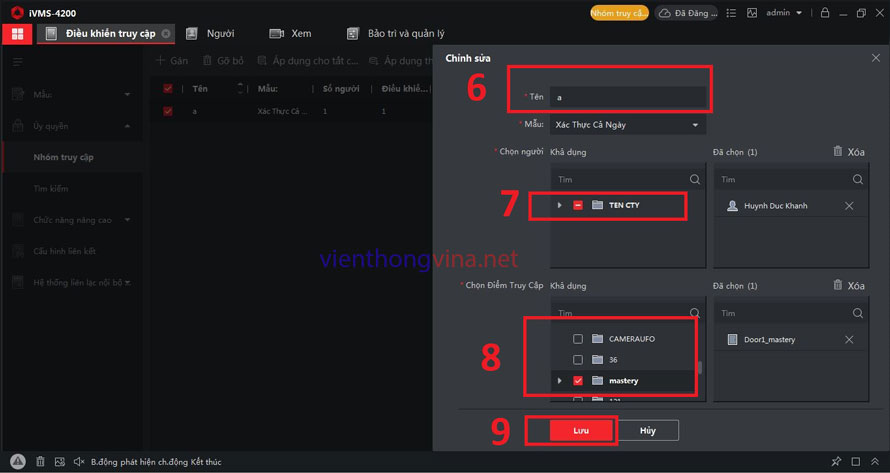 HƯỚNG DẪN SỬ DỤNG CHẤM CÔNG HIKVISION BẰNG PHẦN MỀM IVMS-4200