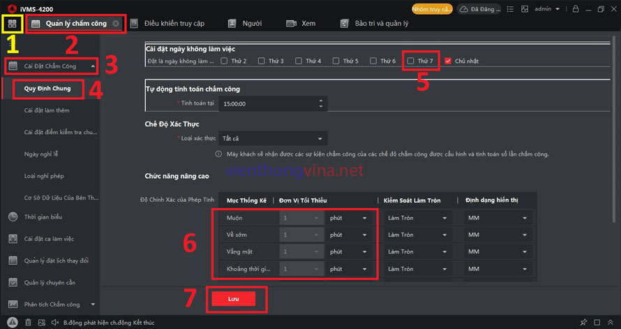 HƯỚNG DẪN SỬ DỤNG CHẤM CÔNG HIKVISION BẰNG PHẦN MỀM IVMS-4200