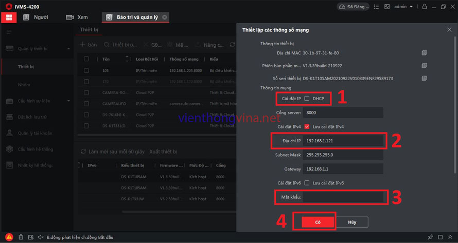 HƯỚNG DẪN SỬ DỤNG CHẤM CÔNG HIKVISION BẰNG PHẦN MỀM IVMS-4200