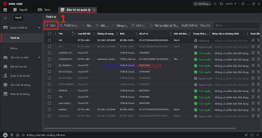 HƯỚNG DẪN SỬ DỤNG CHẤM CÔNG HIKVISION BẰNG PHẦN MỀM IVMS-4200