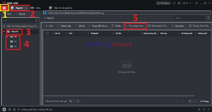 HƯỚNG DẪN SỬ DỤNG CHẤM CÔNG HIKVISION BẰNG PHẦN MỀM IVMS-4200