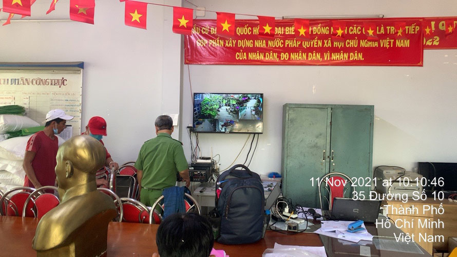 Lắp đặt hệ thống camera cho văn phòng khu phố