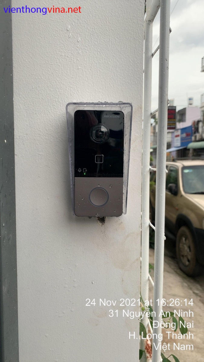 Lắp đặt màn hình chuông cửa Hikvision