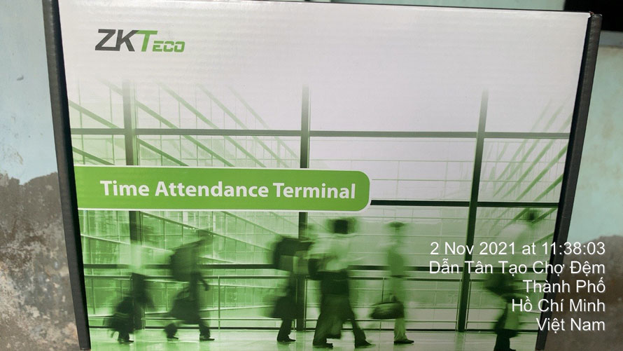 Lắp đặt máy chấm công vân tay Zkteco K21