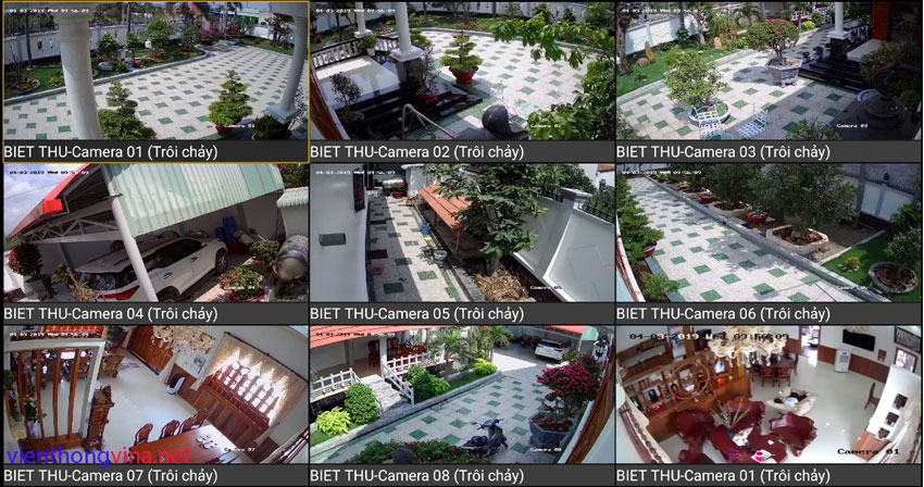LẮP ĐẶT HỆ THỐNG CAMERA CHO BIỆT THỰ LONG AN