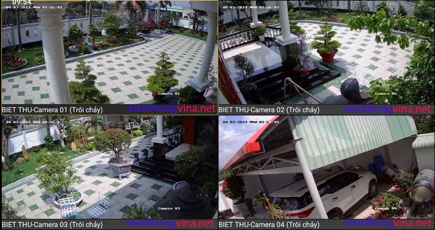 LẮP ĐẶT HỆ THỐNG CAMERA CHO BIỆT THỰ LONG AN