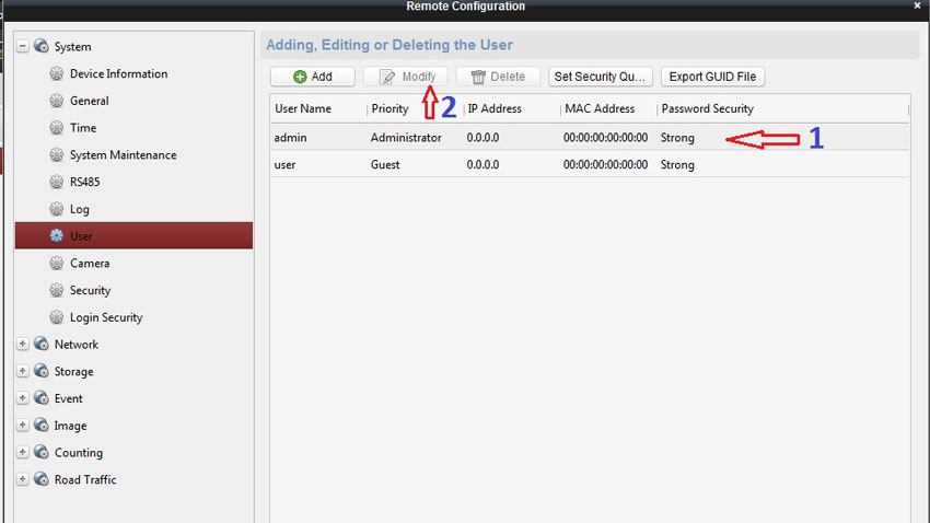 Hướng dẫn đổi mật khẩu đầu ghi camera hikvision trên máy tính