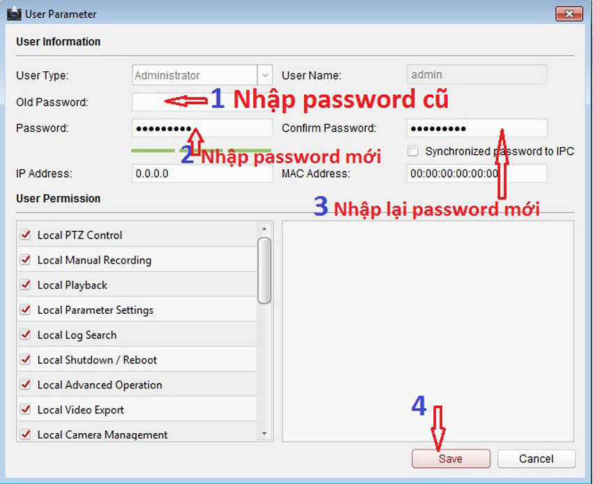 Hướng dẫn đổi mật khẩu đầu ghi camera hikvision trên máy tính