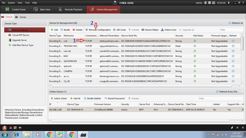 Hướng dẫn đổi mật khẩu đầu ghi camera hikvision trên máy tính