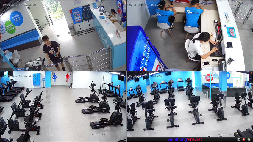 LẮP ĐẶT HỆ THỐNG CAMERA, MẠNG VĂN PHÒNG, MẠNG WIFI TỐC ĐỘ CAO CHO PHÒNG TẬP GYM