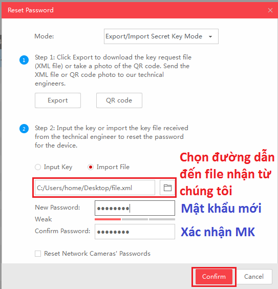Công cụ Reset mật khẩu đầu ghi HIKVISION