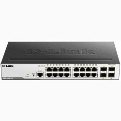 16-port 10/100/1000 BaseT + 4-port SFP L2 Gigabit Managed Switch D-Link DGS-3000-20L