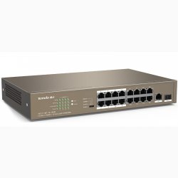 16-Port PoE 10/100Mbps + 1 Gigabit/SFP Slots Switch TENDA TEF1118P