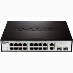 16-Port Smart Switch + 2 slot SFP D-Link DES-3200-18