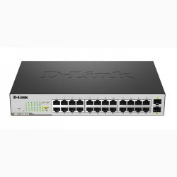 24 Port 10/100/1000Mbps + 2 SFP 1000Mbps Gigabit Smart Switch D-Link DGS-1100-26