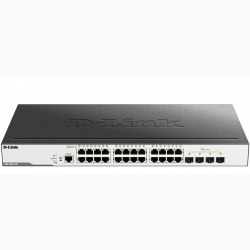 24-port 10/100/1000 Mbps + 4-port 10G SFP+ L2 Gigabit Managed Switch D-Link DGS-3000-28X