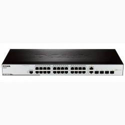 24-Port 10/100Mbps Smart Switch + 2 Slot SFP D-LINK DES-3200-26