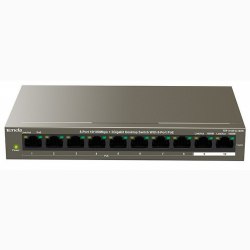 2-port 10/100/1000Mbps + 8-port PoE Switch TENDA TEF1110P