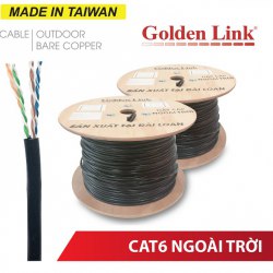 Cáp mạng ngoài trời Golden Link CAT.6 UTP (305 mét)