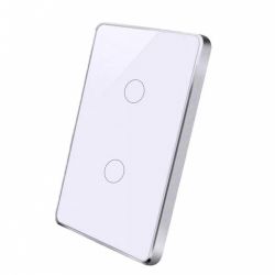 Công tắc cảm ứng 2 nút có viền Wifi SmartZ WS1-2W
