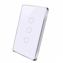 Công tắc cảm ứng 3 nút có viền Wifi SmartZ WS1-3W