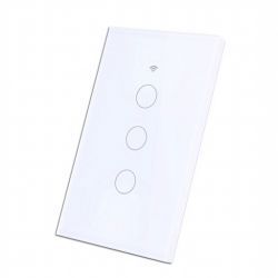 Công tắc cảm ứng 3 nút không viền Wifi SmartZ WS1-3W