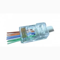 Đầu nối RJ45 Cat.5e/Cat.6 dạng xuyên thấu Modular Plug DINTEK