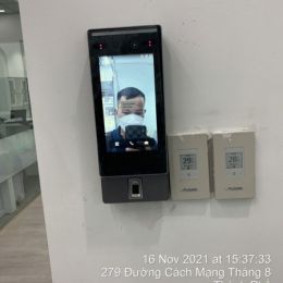 Lắp đặt máy chấm công nhận diện khuôn mặt Hikvision
