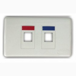 Mặt nạ 2 port Faceplate Kit Shutter COMMSCOPE