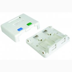 Ổ mạng nổi 2 port Dintek - Surface mount box