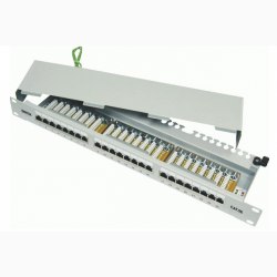 Patch panel 24 port Dintek, CAT.5e, Fully shielded