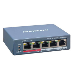 Switch 4-Port Fast Ethernet Smart PoE HIKVISION DS-3E1105P-EI/M