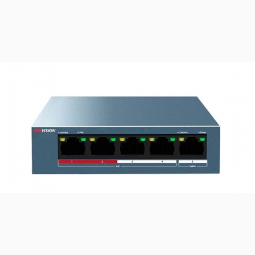4-port 100Mbps Unmanaged PoE Switch HIKVISION DS-3E0105P-E/M