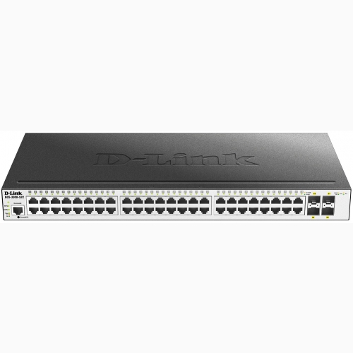 48-port 10/100/1000 Mbps + 4-port SFP L2 Gigabit Managed Switch D-Link DGS-3000-52X