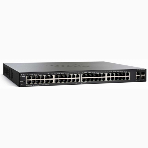 50-Port 10/100/1000Mbps Gigabit PoE Smart Switch Cisco SG200-50P