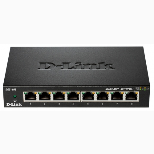 8-Port Gigabit Desktop Switch D-Link DGS-108