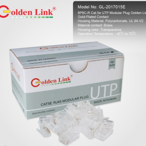 Đầu bấm mạng-Modular Plug Golden Link PLATINUM CAT5E UTP