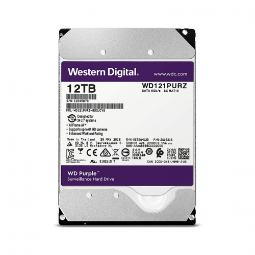Ổ cứng HDD Western Purple 12TB WD121PURZ