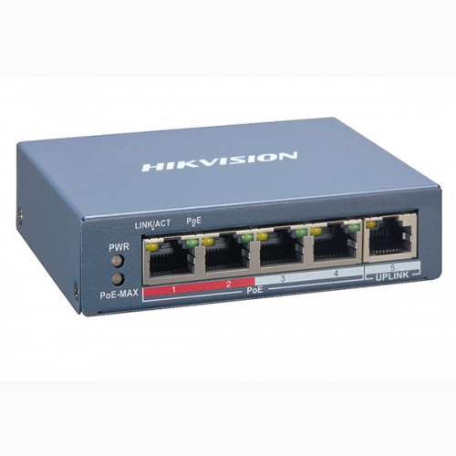 Switch PoE HIKVISION DS-3E1105P-EI 4-port 100Mbps Fast Ethernet Smart