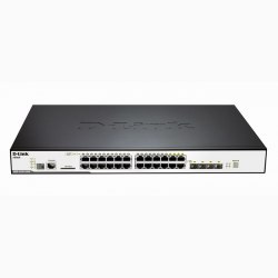 24-Port Gigabit L2 Stackable Managed PoE Switch D-Link DGS-3120-24PC/ESI