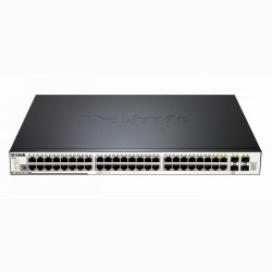 44-Port PoE Gigabit L2 Stackable Managed + 4-Port Combo 1000BASE-T/SFP Switch D-Link DGS-3120-48PC/ESI